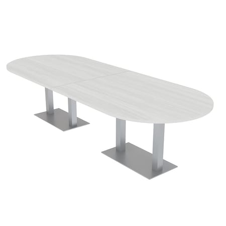 Skutchi Designs 45 in W, 144 in L, 29 in H, Engineered Wood Top, White HAR-RAC-46x143-DOU-WHCYPRESS